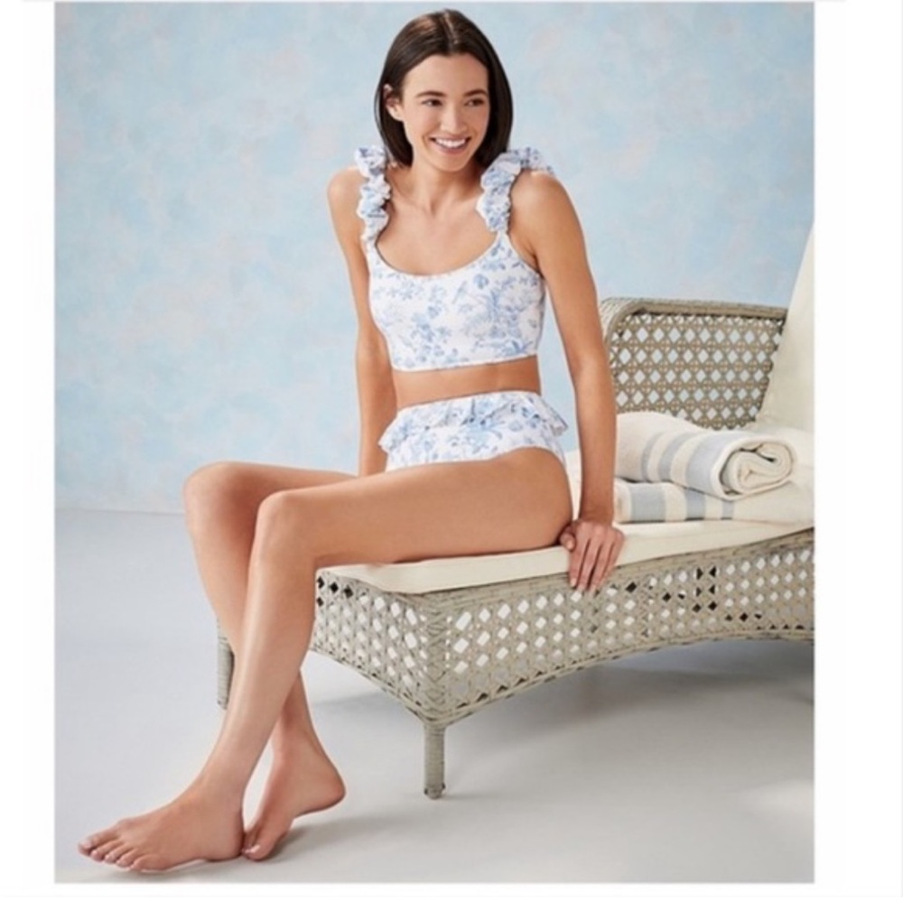 NWT Antonio Melani x Born on Fifth Blue bird Positano Bikini bottom S